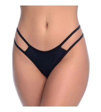 Tanga Sexy Biju Fio Dental com Strappy e Strass