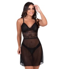 Camisola em tule com pérolas - Lorraine 