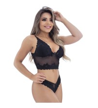 Conjunto Fio Rendado com Lacinho