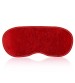 Tapa Olho em Pelúcia Vermelho