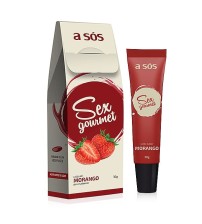 Sex Gourmet A Sós Comestível sabor Morango 