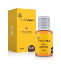 Óleo para Massagem Beijável Função Hot Sentidos Honey - 30 ml 