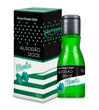 Óleo Beijável Hot Algodão Doce sabor Menta