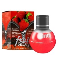 Gel Beijável Sabor Morango com champanhe Fruit Sexy