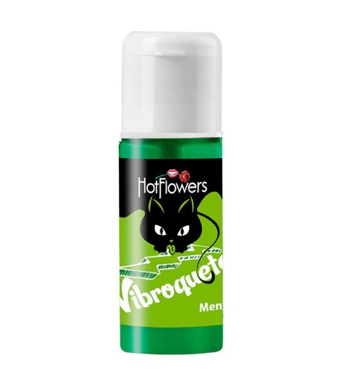 Vibroquete  Gel Vibrante Hot Flowers Sabor Menta