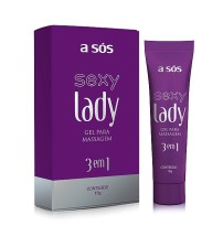 Gel A Sós Sexy Lady 3 em 1 - Excitante, Adstringente e Lubrificante