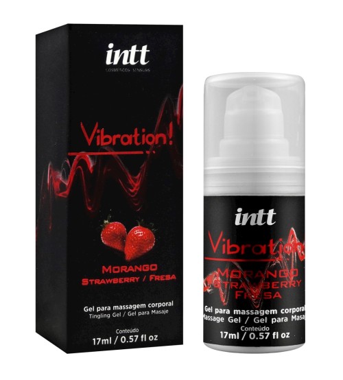 Gel Excitante Vibration sabor Morango Intt