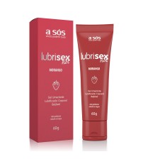 Gel Lubrificante Beijável com Aquecimento Lubrisex Morango Hot