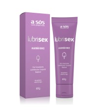 Gel lubrificante Beijável Lubrisex Algodão Doce 