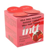 Vela para Massagem Beijável sabor Morango