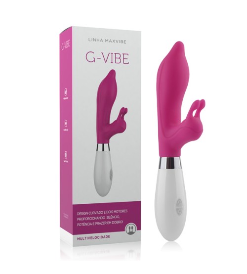 Vibrador Multivelocidade G-Vibe cor Rosa - 22 cm X 3 cm