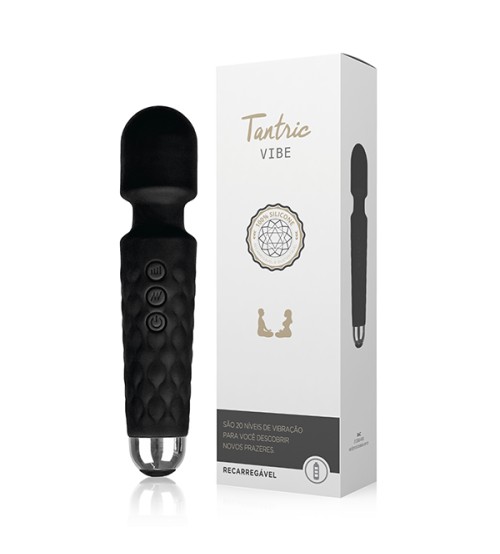 Vibrador e Estimulador Multivelocidade Recarregável Tantric Vibe