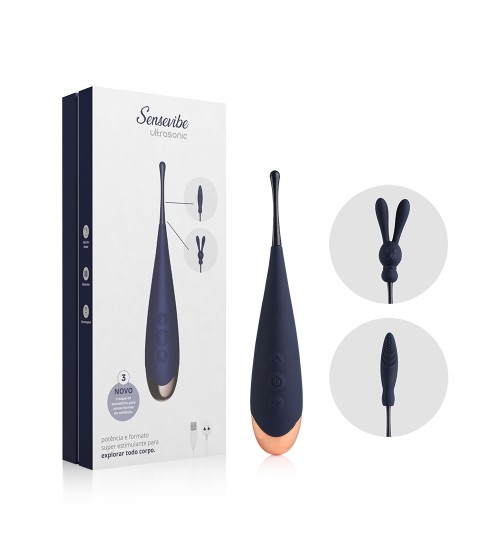 Vibrador Recarregável Sensevibe Ultrasonic