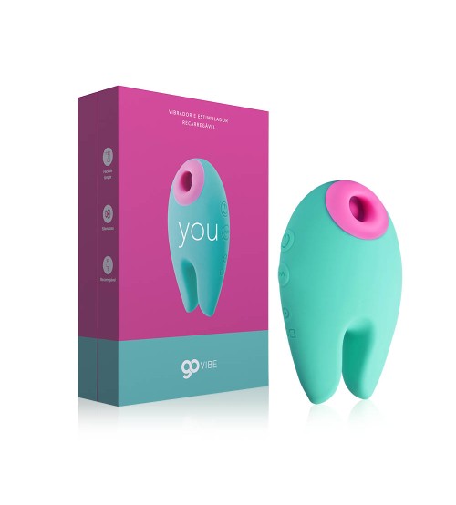 Vibrador e Estimulador de Clitóris Recarregável Go Vibe You