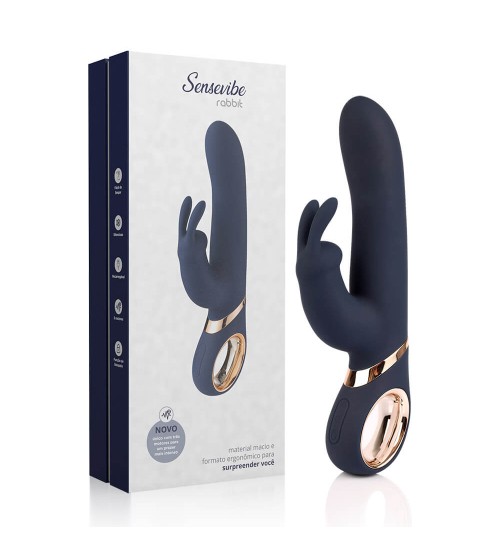 Vibrador Rotativo Recarregável Multivelocidade Sensevibe Rabbit